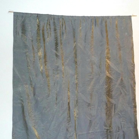 Curtains Shimmer Chameleon 2 Panels Table Runner Sage Green 70" x 24" Hand Made - Picture 3 of 7